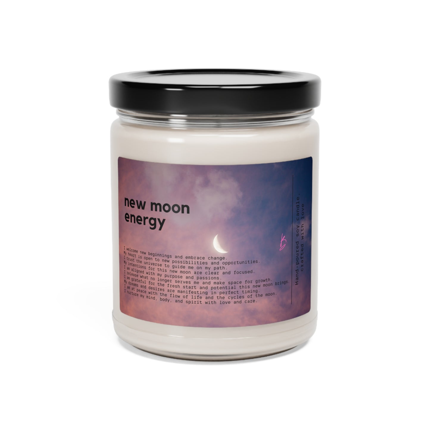 New Moon Energy - Scented Soy Candle, 9oz