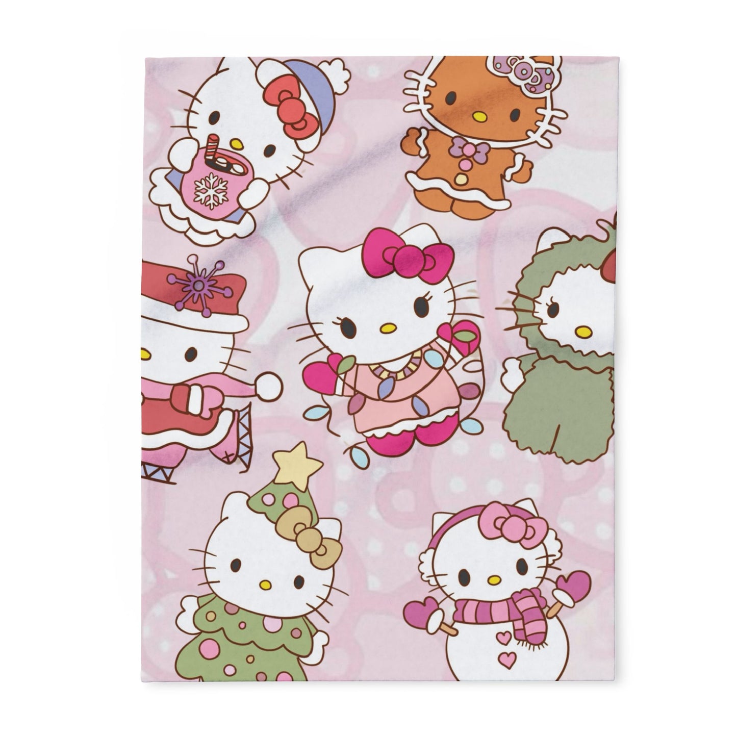 Christmas Kitty Fleece Blanket