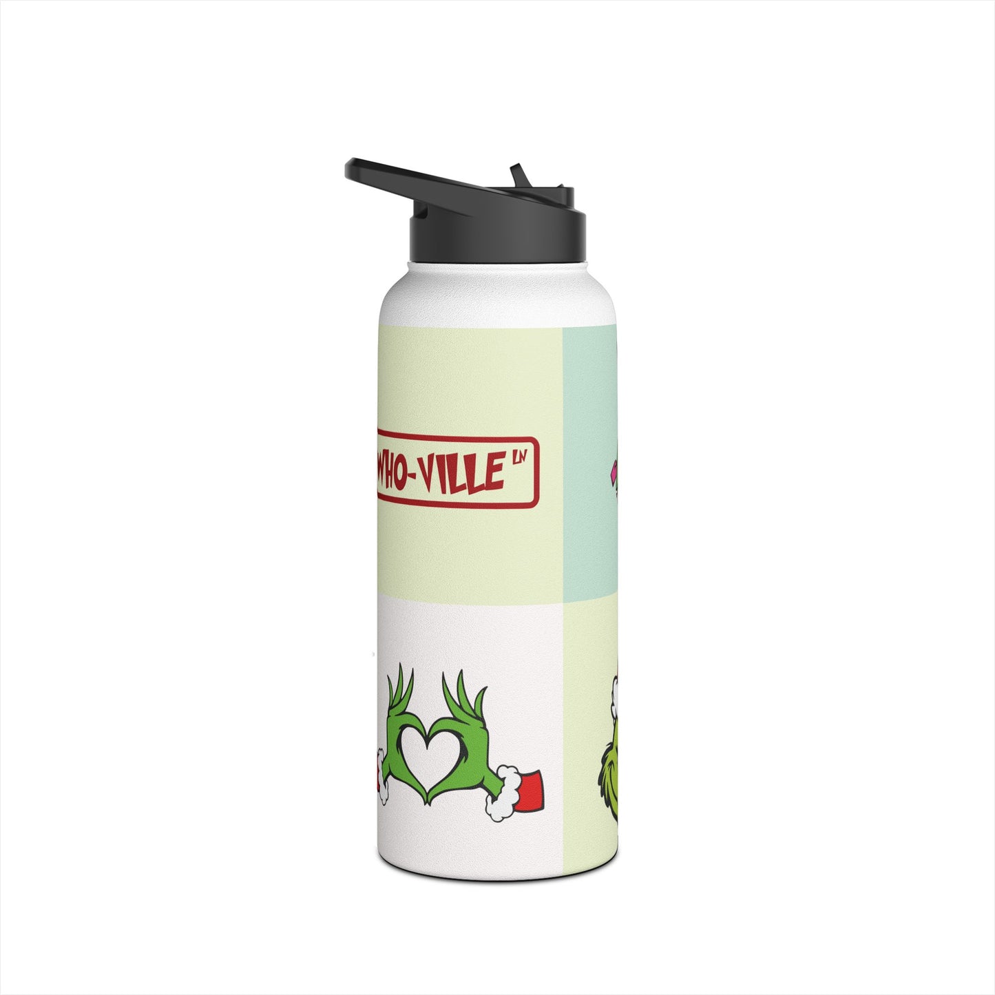 Whoville Love Stainless Steel Water Bottle, Standard Lid