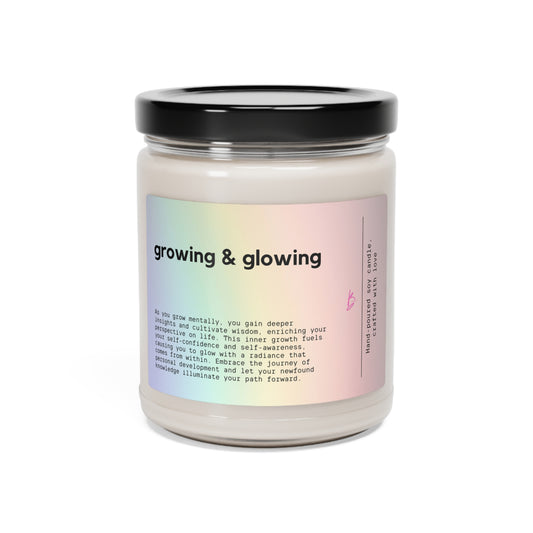 Growing & Glowing - Scented Soy Candle, 9oz