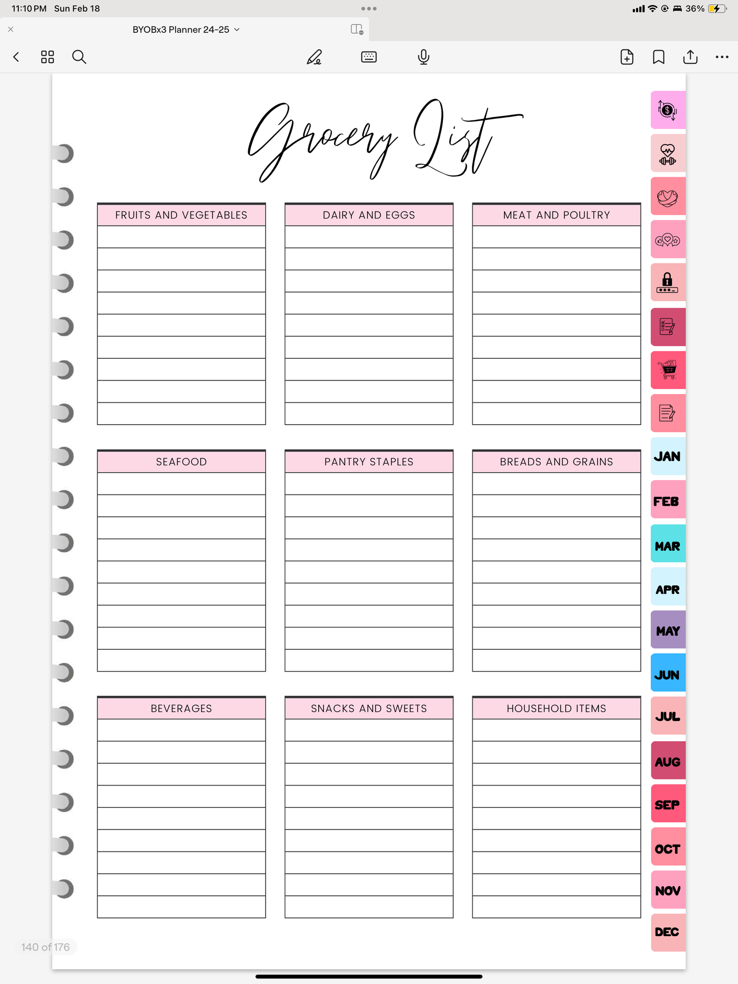 Make A F’n Plan - 2 Year Digital Planner