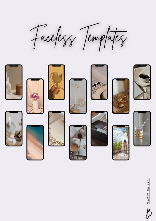 Faceless Templates - Digital Download